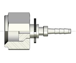 Tuerca loca BSP con asiento plano