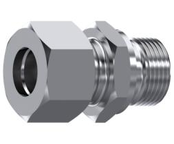 Racor recto rosca cilíndrica BSP cono 60º