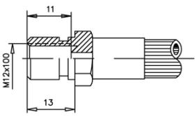 RACORERÍA DE FRENO 0021112BB - RACOR FRENO HEMBRA M12X1,00 L=13MM