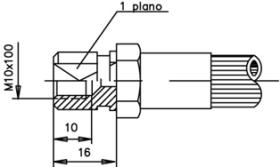 RACORERÍA DE FRENO 0021148BB - RACOR FRENO HEMBRA M10X1,00 L=16MM