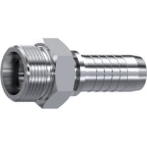 RACORERÍA INOX 84203221508 - MACHO MÉTRICO CONO 24º INOX  Ø 15  L   M22X1.5   DN 1/2"