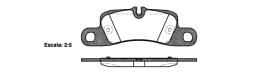 Road House 2137900 - PASTILLA FRENO PORSCHE