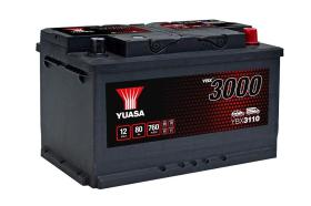  YBX3110 - BATERIA TURISMO YUASA YBX3110 12V 80AH 760A (+D)