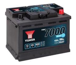  YBX7027 - BATERIA TURISMO YUASA YBX7027 12V 65AH 600A (+D) EFB
