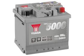  YBX5063 - BATERIA TURISMO YUASA YBX5063 12V 52AH 520A (+D)