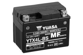  YTX4LBS - BATERIA MOTOCICLETA YUASA YTX MF 12V 3,2AH 50A (+D) AGM