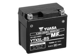  YTX5LBS - BATERIA MOTOCICLETA YUASA YTX MF 12V 4,2AH 80A (+D) AGM