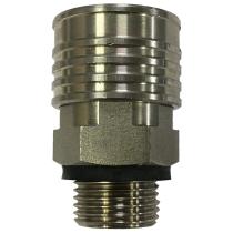 IMOPA CRHL12M12G303 - BASE ENCHUFE RÁPIDO INOXIDABLE 303 "CRHL" ROSCA MACHO 1/2"