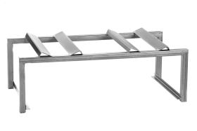 Meclube 0231921000 - SOPORTE HORIZONTAL PARA 2 BIDONES DE 180-220L