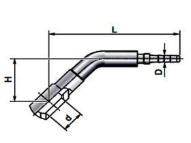 Minipress 42R00043 - MINIMEX CD45 ESFERICO  M10 TUBO DN3