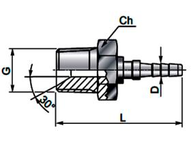 Minipress 44MF0003 - MINIMEX MF 1/4 NPTF CONO 60 TUBO DN3