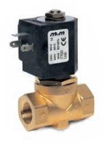 M&M D885DVU - ELECTROVÁLVULA 2/2 LATÓN - 0-6BARS (DC) Y 0-16BARS (AC) - NC