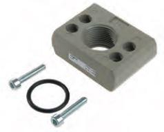 Pneumax 17381E/17382E - BRIDA ADAPTADOR DE ENTRADA DE ROSCA HEMBRA 3/4'