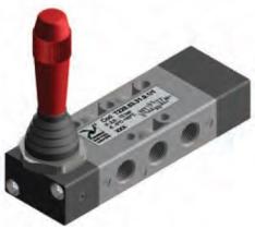 Pneumax 211.53.32.9.1 - PALANCA LATERAL 5/3 (C.A.) - MUELLE 1'