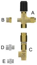 P.A. Italy 60262000 - STR 0130 - REGULADOR CAUDAL G3/81/4 M