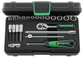 Stahlwille 96011113 - JUEGO COMPLETO DE LLAVE DE VASO 1/4"