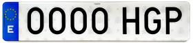 SISTEMA PLASTICO MATRICULA ACR01 - PLACA NR1 COMPLETA ORDINARIA L.B