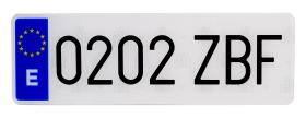 SISTEMA PLASTICO MATRICULA ACR02 - PLACA NR1 COMP ORD D.B