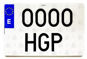 SISTEMA PLASTICO MATRICULA ACR03 - PLACANR1 COMP ORD A.B