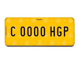 SISTEMA PLASTICO MATRICULA ACR09 - PLACA NE1 COMP CICLIMOTORES AMARILLA