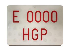 SISTEMA PLASTICO MATRICULA ACR05 - PLACA NR1 COMP VEH ESPEC A.B