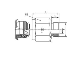 Manuli A52032H0404 - EASY FIT ADAPTADOR MACHO 1/4 BSP-HF 10 M18X1