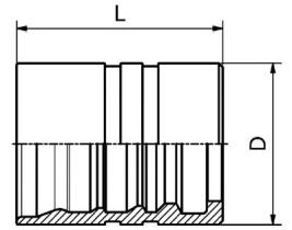 Manuli M0130012 - CASQUILLO INTERLOCK 3/4