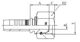 Manuli M205120504 - HEMBRA LOCA BSP T.S. ROSCA 1/4 TUB.5/16
