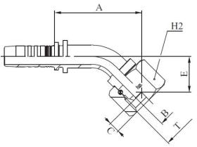 Manuli M205420302 - HEMBRA LOCA BSP 45º T.S. ROSCA 1/8 TUB.3/16