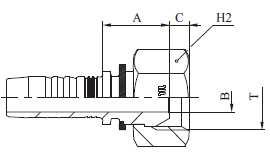 Manuli M208120604 - HEMBRA LOCA BSP O-RING T.S. ROSCA 1/4 TUB.3/8