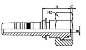 Manuli M666130624 - HEMBRA LOCA METRICA M24X1,5(16S) DKO TUB.3/8 BLASTLOCK