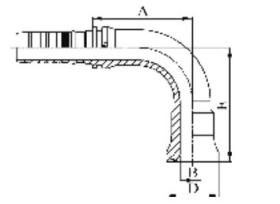 Manuli M685901616 - BRIDA 90º XTRAFLANGE DIAM. 47,7 TUB.1" XTRALOCK