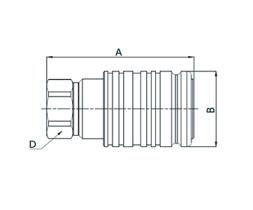 Manuli Q01311041A1212 - ENCHUFE RAPIDO PUSH-PULL HEMBRA DN20 - 3/4