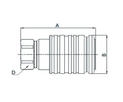 Manuli Q01311141A0616 - ENCHUFE RAPIDO PUSH-PULL HEMBRA DN10 - 16X1,5