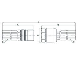 Manuli Q06211041A1616 - ENCHUFE RAPIDO TIPO LIEBHER HEMBRA DN25 - 1"