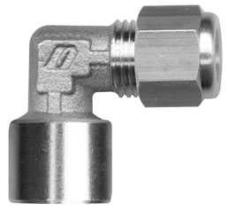 NEUMA BLF0401 - RACOR NIQ. BICONO CODO "BLF" TUBO 4 ROSCA HEMBRA 1/8"