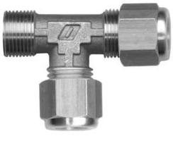 NEUMA BST0602 - RACOR NIQ. BICONO TE "BST" TUBO 6 ROSCA MACHO LAT. 1/4"