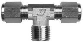 NEUMA BT0602 - RACOR NIQ. BICONO TE "BT" TUBO 6 ROSCA MACHO CENT. 1/4"