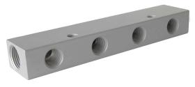 NEUMA DXL2231 - DISTRIBUIDOR ALUMINIO "DXL" 2 ENTRADAS 1/4" Y 3 SALIDAS 1/8"