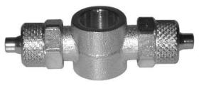 NEUMA RAF0602 - RACOR SEMIR. NIQ. ORIENTABLE DOBLE "RAF" TUBO 6 ROSCA 1/4"