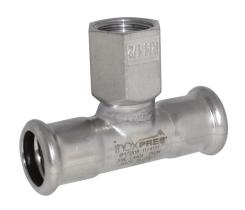 Accesorios de prensar F1254154 - TE INOXIDABLE 316 ROSCA HEMBRA DIAM.54-1"-54