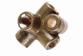 GOODRIDGE 220431B - ADAPTADOR BLOQUE 4 SALIDAS HEMBRA M10X1,00 (LATON)