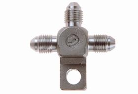 GOODRIDGE 513003C - ADAPTADOR T 3 SALIDAS MACHO 3/8 JIC CON SOPORTE (INOX)