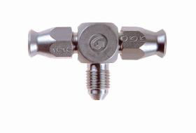 GOODRIDGE 513103C - RACOR REUSABLE T MACHO 3/8 JIC CON SALIDAS TUBO 03 (INOX)