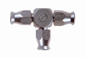 GOODRIDGE 513503D - RACOR REUSABLE T CON SALIDAS TUBO 03 (ALUMINIO)