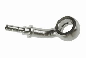 GOODRIDGE S5094L03CBK - RACOR BANJO 45º IZQUIERDA 10MM 3/8 JIC TUBO 03 (INOX) (NEGRO