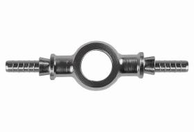 GOODRIDGE S509803P - RACOR BANJO 10MM 3/8 JIC 2 SALIDAS TUBO 03 (ACERO ZINCADO)