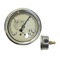 MANOMETROS MAVA63H13 - MANOVACUÓMETRO HORI. 1/4" GLICERINA DIAM.63 -1/3 BAR