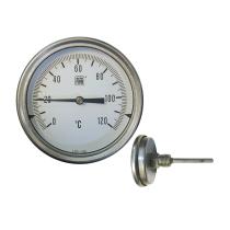 MANOMETROS TERMO100H0120L65 - TERMÓMETRO HORI. 1/2" DIAM.100 0-120º BULBO 50MM