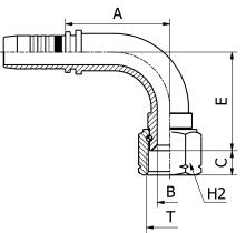 Manuli M226920606 - HEMBRA LOCA SAE 90º T.S. ROSCA 9/16 TUB.3/8